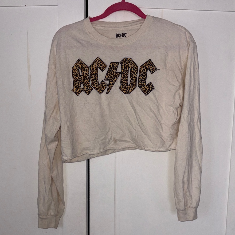 AC/DC Cream Cotton Sweatshirt